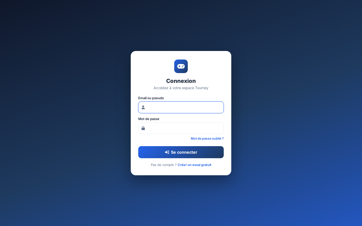Page de connexion
